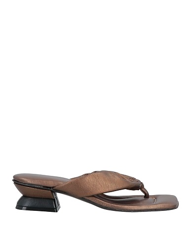 MOMONÍ Flip flops Bronze Textile fibres