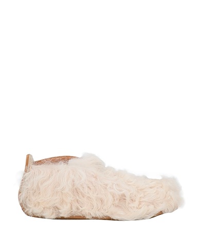 TORY BURCH Ankle boot Ivory Cowhide, Mongolian fur