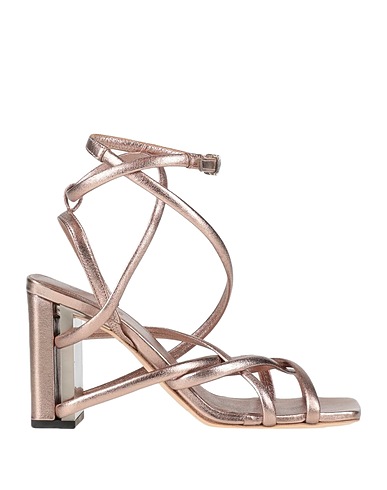 VIC MATIĒ Sandals Bronze Soft Leather