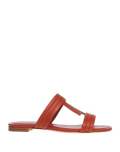 TOD'S Sandali Ruggine Pelle