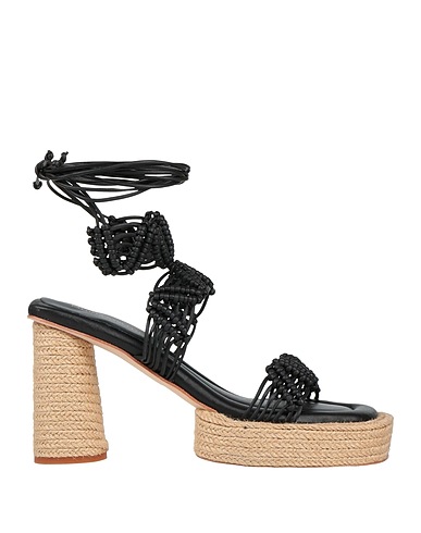 PALOMA BARCELÓ Sandals Black Leather