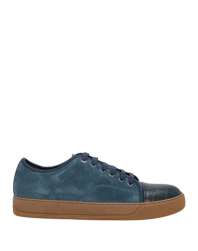 LANVIN Sneakers Slate blue 100% Calfskin