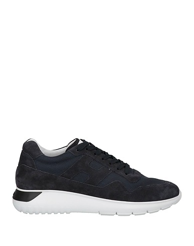 HOGAN Sneakers Midnight blue Leather, Textile fibers
