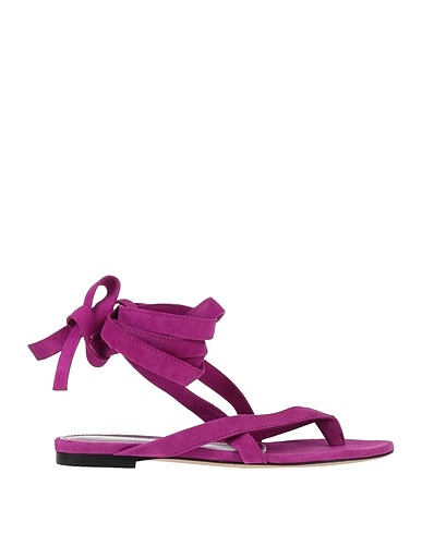 THE ATTICO Flip flops Magenta Soft Leather