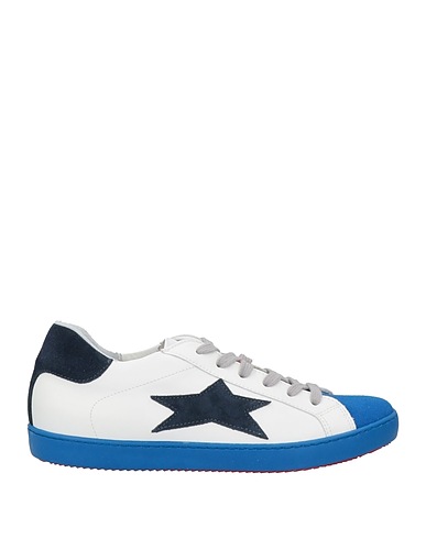 ISHIKAWA Sneakers Blue Leather, Textile fibres