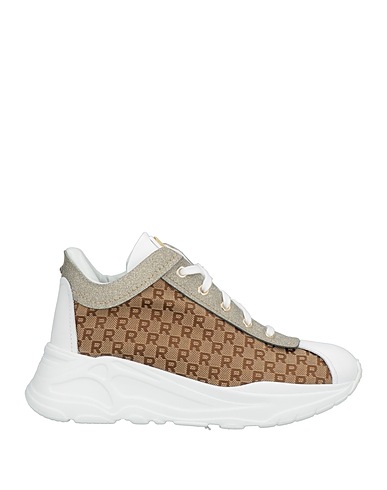 RUCOLINE Sneakers Bianco Pelle, Fibre tessili