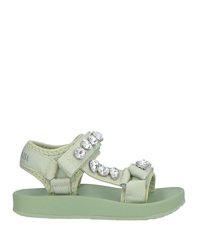 MONNALISA Sandals Green 100% Polyamide