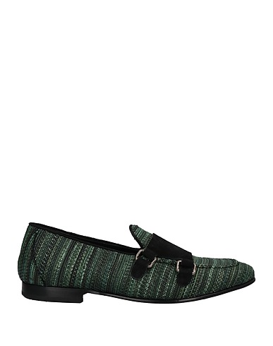 GIOVANNI CONTI Loafers Dark green Leather