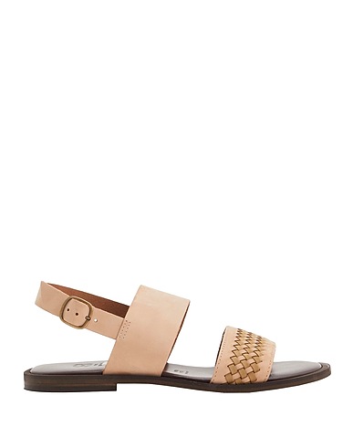 8 by YOOX Sandali LEATHER MULTI-STRAP SANDAL Sabbia 100% Pelle di vitello