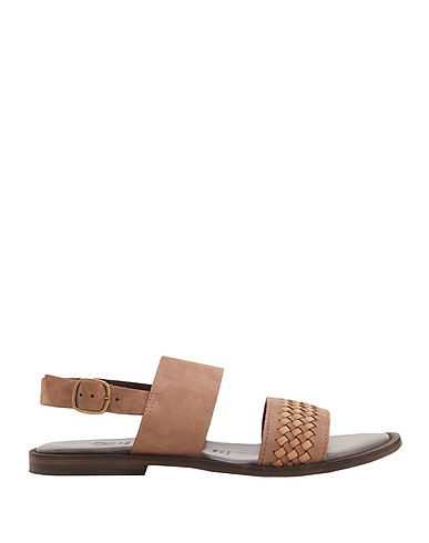 8 by YOOX Sandalen LEATHER MULTI-STRAP SANDAL Hellbraun 100% Kalbsleder