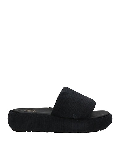 UNLACE Sandals Black Textile fibres