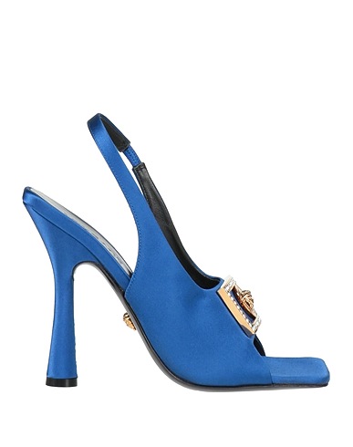 VERSACE Sandals Blue Textile fibers