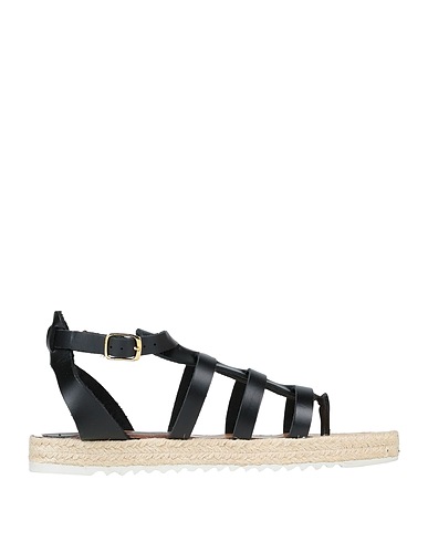 UNLACE Espadrillas Nero Pelle