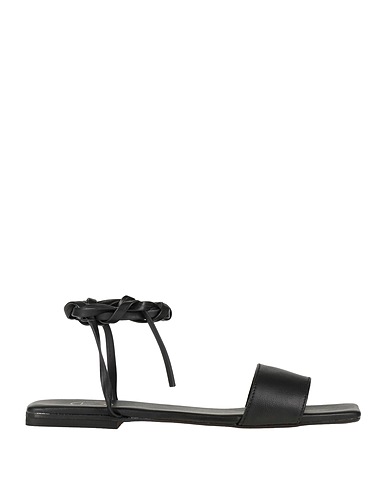 UNLACE Sandals Black Soft Leather
