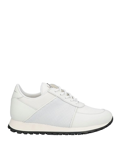 GIUSEPPE ZANOTTI Sneakers White Soft Leather, Textile fibers
