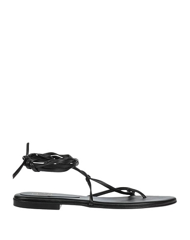 UNLACE Flip flops Black Leather