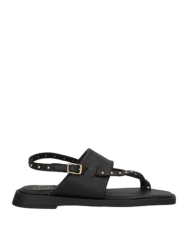 UNLACE Flip flops Black Leather