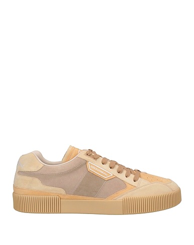 DOLCE&GABBANA Sneakers Sand 90% Calfskin, 10% Viscose