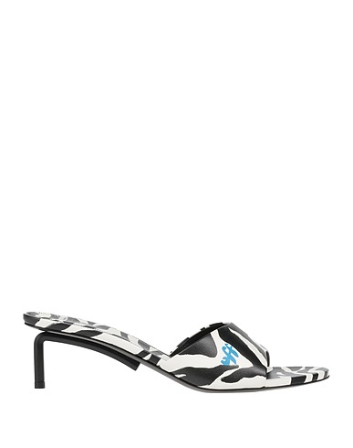 OFF-WHITE™ Sandals White Soft Leather