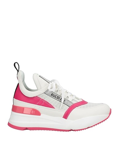 RUCOLINE Sneakers Bianco Pelle, Fibre tessili