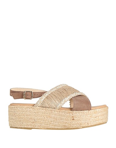TONI PONS Espadrillas Khaki Pelle, Fibre tessili