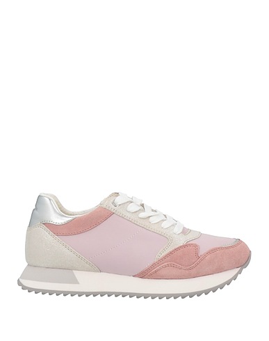 GEOX Sneakers Light pink Nylon, Soft Leather