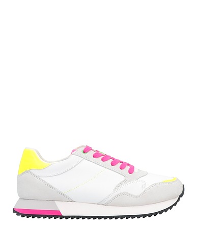 GEOX Sneakers Light grey Nylon, Soft Leather