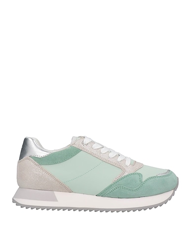 GEOX Sneakers Verde chiaro Nylon, Pelle