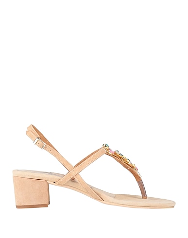 CUPLÉ Flip flops Beige Leather
