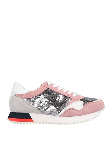 GEOX Sneakers Antique rose Textile fibers, Soft Leather