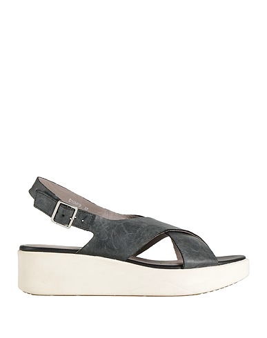 GEOX Sandals Charcoal Soft Leather