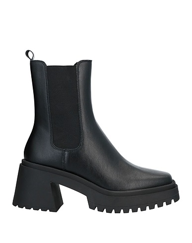 STEVE MADDEN FOOTWEAR Black Soft Leather, Textile fibres