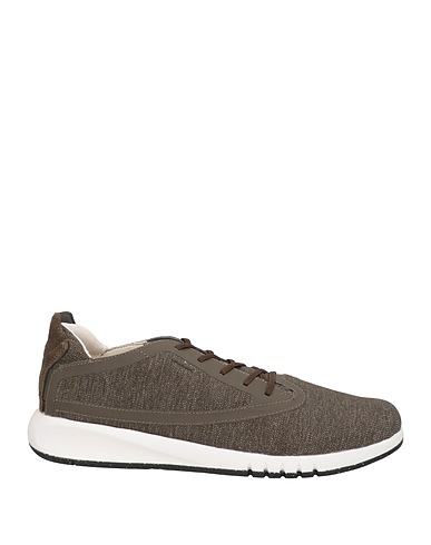 GEOX Sneakers Militärgrün Leder, ECONYL®