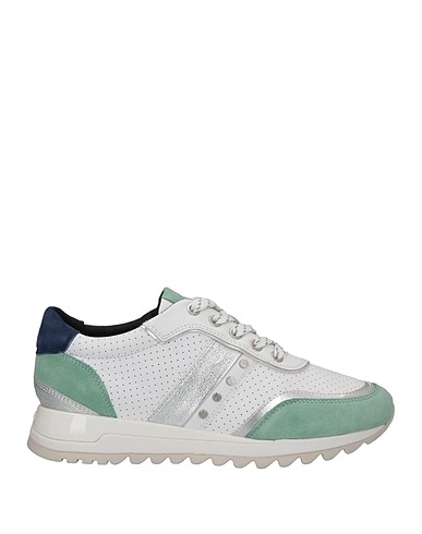 GEOX Sneakers Light green Soft Leather