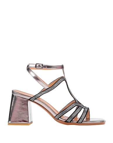 CAFèNOIR Sandals Black Textile fibres