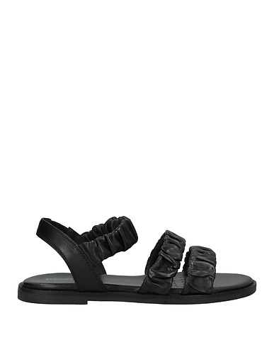 GEOX Sandals Black Sheepskin