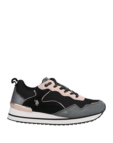 U.S.POLO ASSN. Sneakers Black Textile fibres, Soft Leather, Rubber