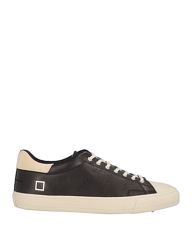 D.A.T.E. Sneakers Black Soft Leather, Other Fibres