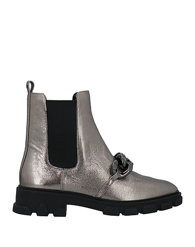 MICHAEL MICHAEL KORS Ankle boot Silver Soft Leather