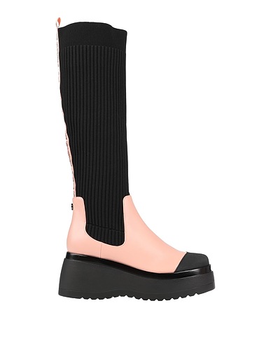 STEVE MADDEN Boots Light pink Textile fibres, Rubber