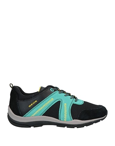 GEOX Sneakers Black Leather, Textile fibers