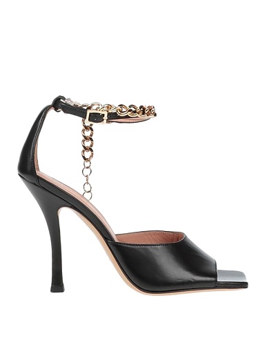 ILIO SMERALDO Sandals Black Soft Leather