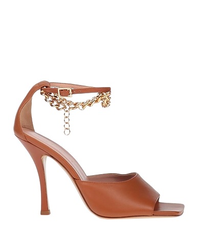 ILIO SMERALDO Sandals Tan Soft Leather