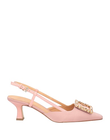ROBERTO FESTA Pump Light pink Textile fibers, Soft Leather