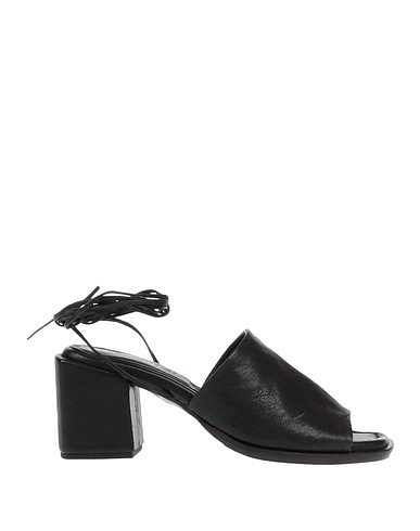 CAFèNOIR Sandals Black Soft Leather