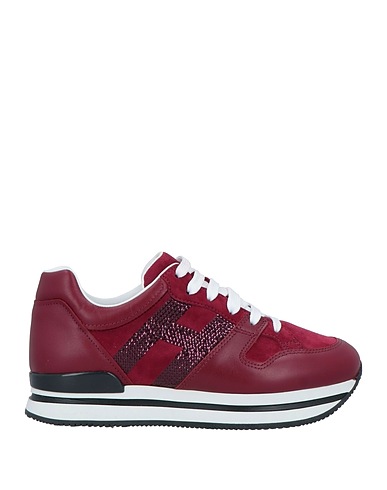HOGAN Sneakers Burgundy Soft Leather