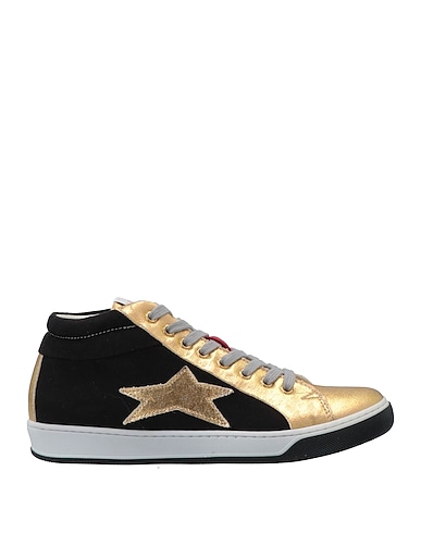 ISHIKAWA Sneakers Black Soft Leather, Textile fibers