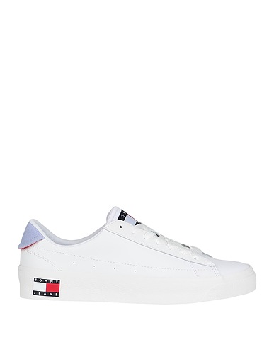 TOMMY JEANS Sneakers Weiß Leder