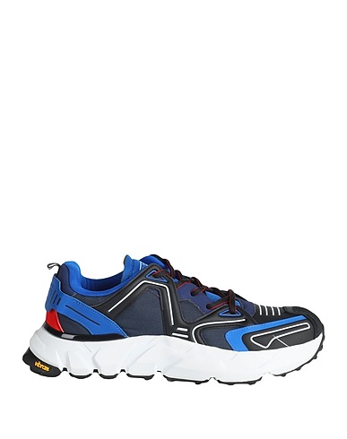 TOMMY JEANS Sneakers Blau Leder, Gewebefasern