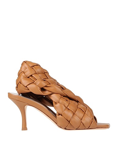 SUOLI Sandals Brown Textile fibres